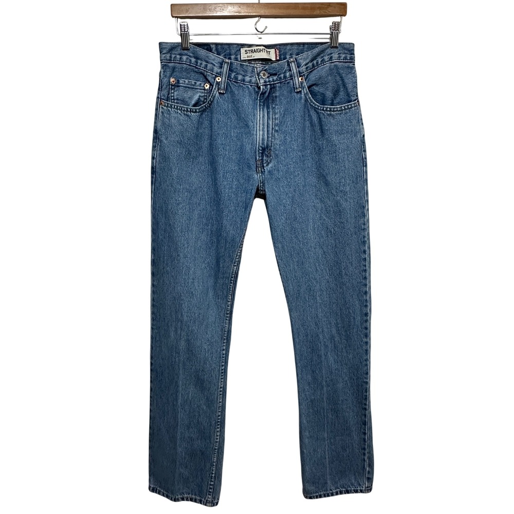Levis 505 Jeans Mens 32x34 Blue Straight Fit Y2K Denim Relaxed Streetwear Casual